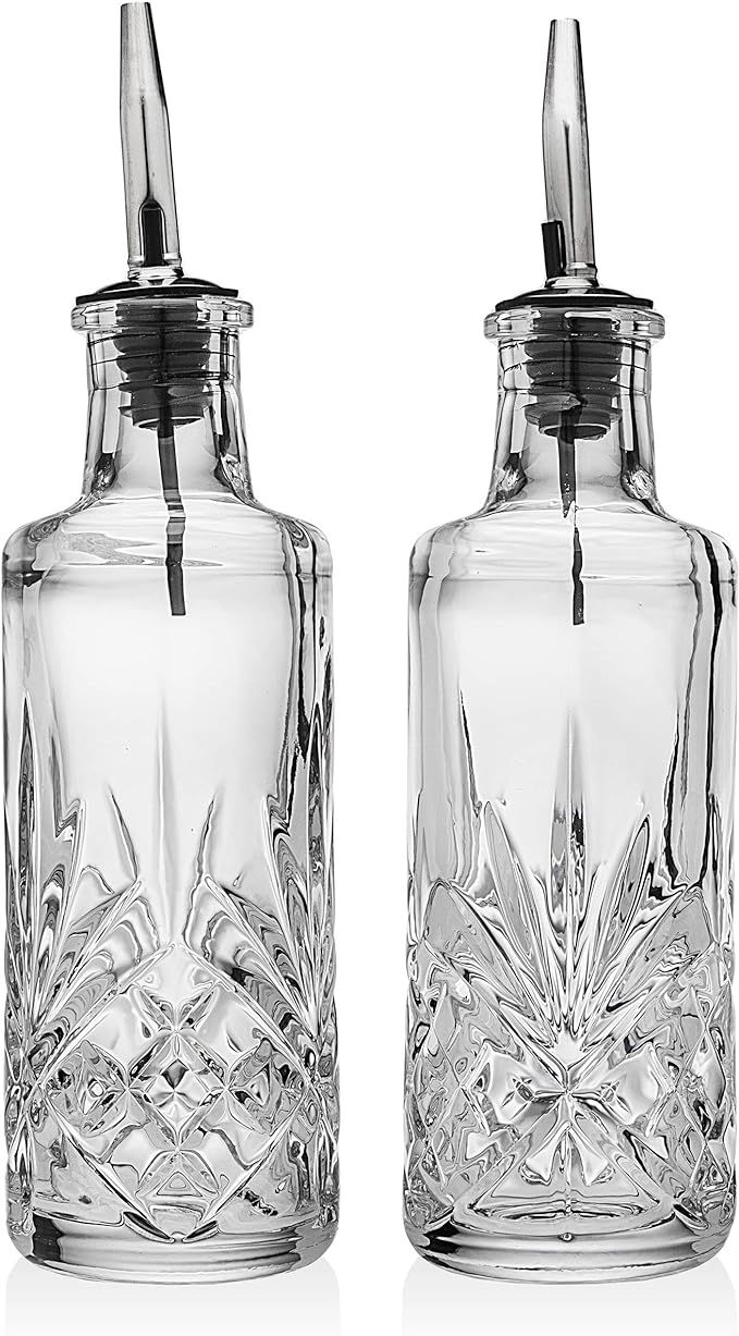 Godinger Oil and Vinegar Dispenser Cruet Set, Condiment Pourer Bottle - Dublin Collection | Amazon (US)