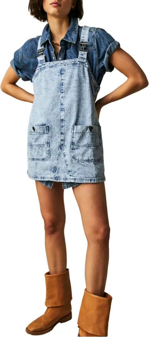 Denim Overall Minidress | Nordstrom