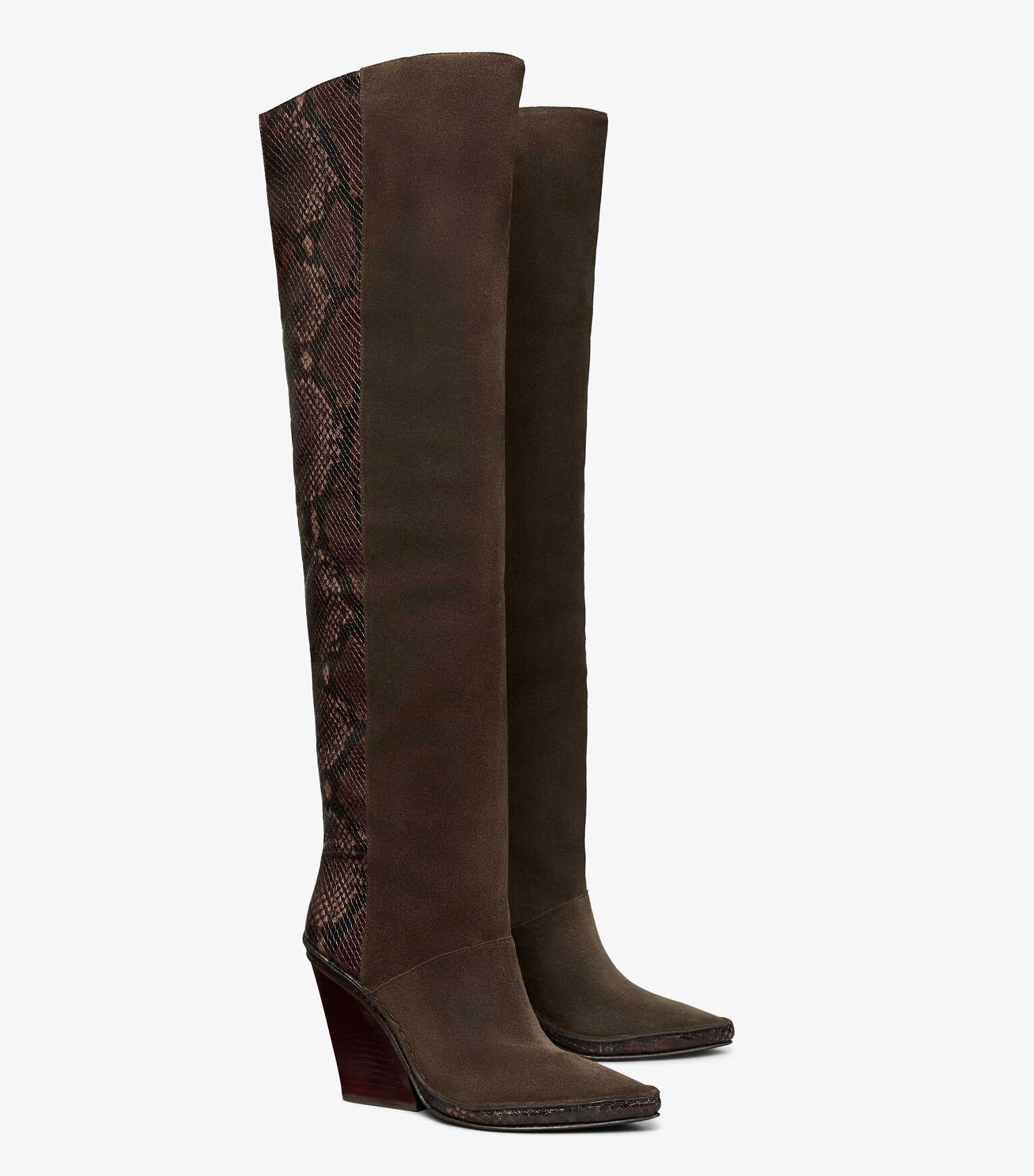 Lila Heeled Over-the-Knee Boot: Women's Designer Boots | Tory Burch | Tory Burch (US)