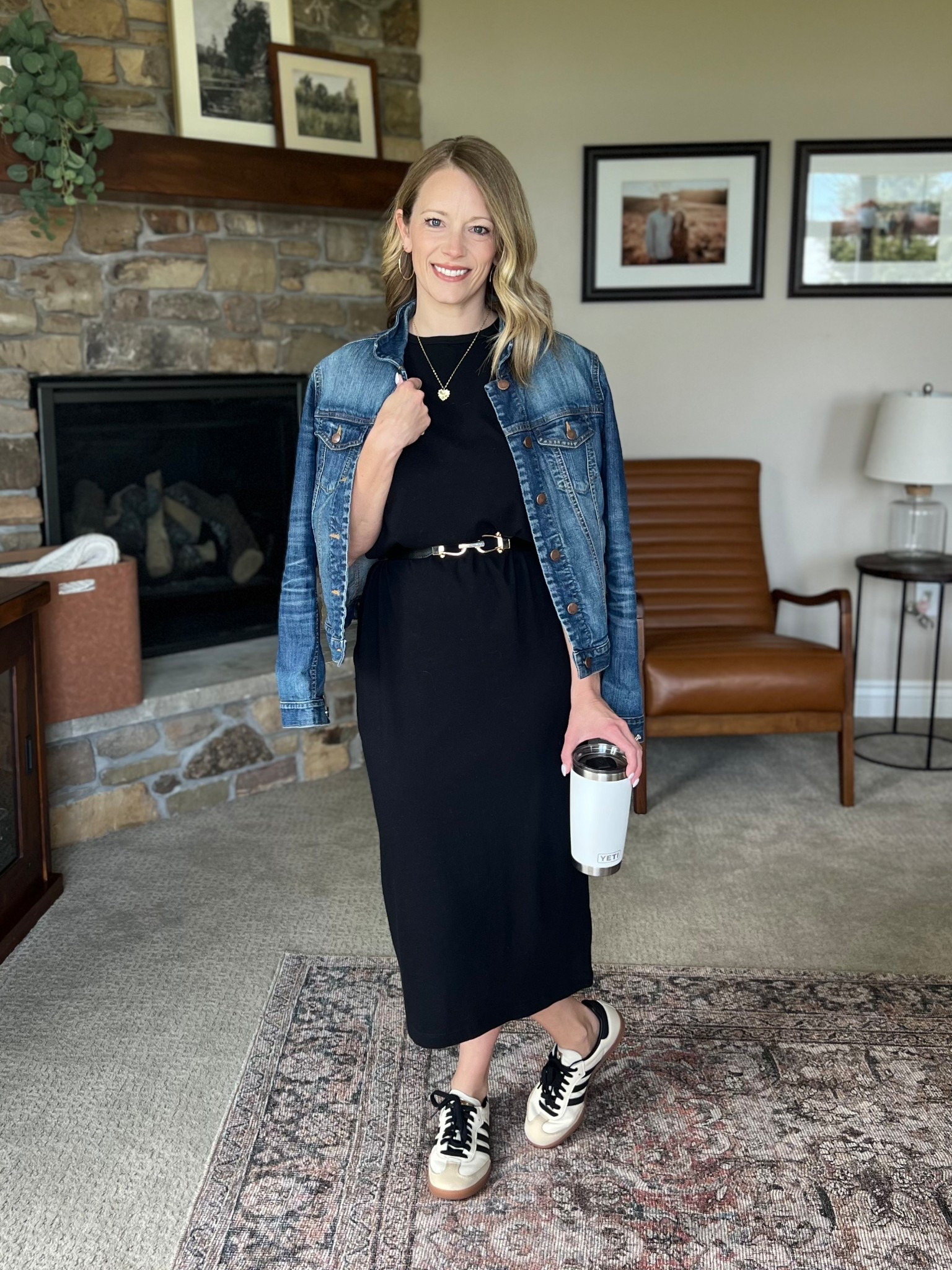 If I were still teaching, this would be the exact outfit I would wear daily! I love a dress that can be styled down with sneakers and a denim jacket.❤️🍎✏️

#LTKOver40 #LTKPetite #LTKFindsUnder50