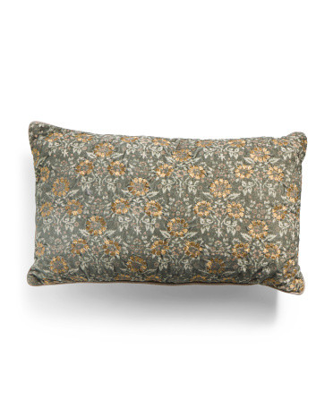 14x24 Velvet Embroidered Pillow | TJ Maxx