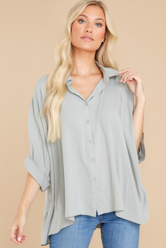 Casual Goddess Sage Top | Red Dress 