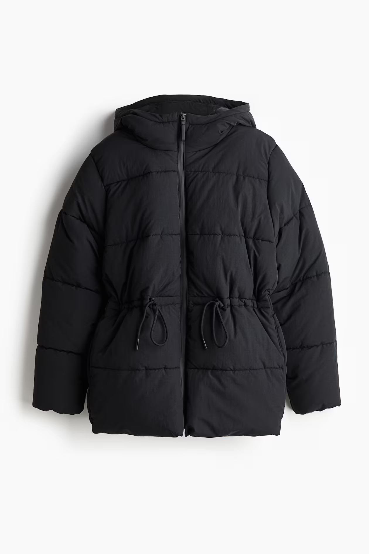 Oversized Drawstring-Waist Puffer Jacket | H&M (US + CA)