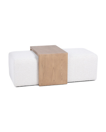 53x18 Modern Wooden Accent Ottoman | TJ Maxx