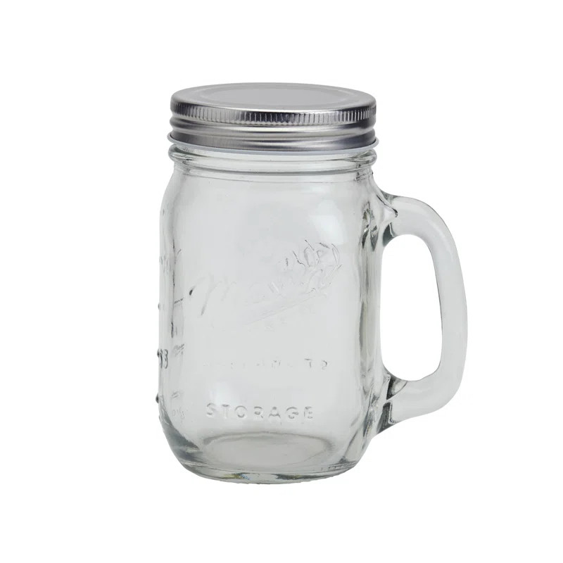 Mason Craft & More 8pc 16oz Mason Jars with Lids (Set of 4) | Wayfair North America