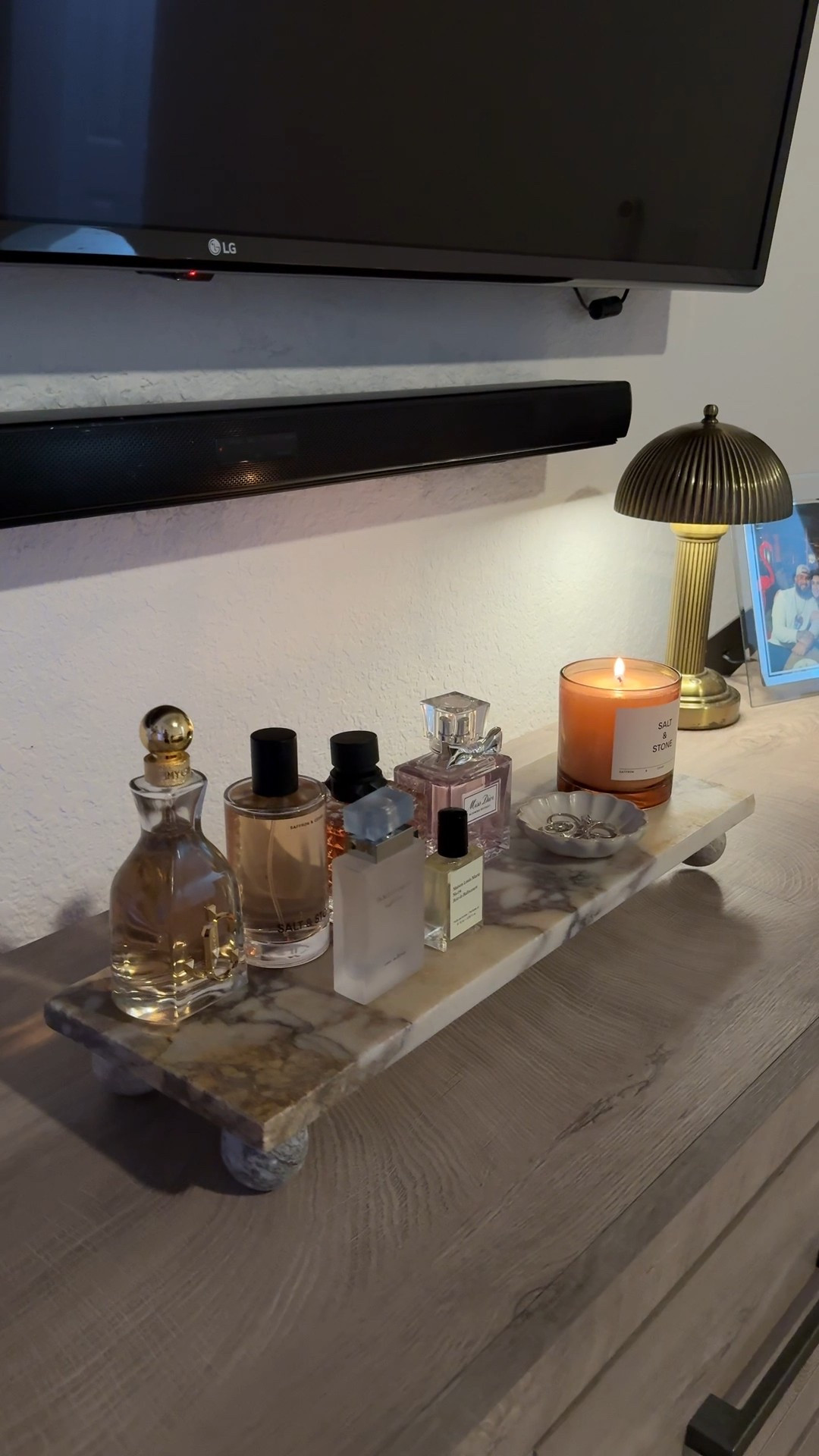 I had to snag this beautiful marble stand from @target and I have to say I’m OBSESSED! And for $35? A steal! #target #targetfinds 