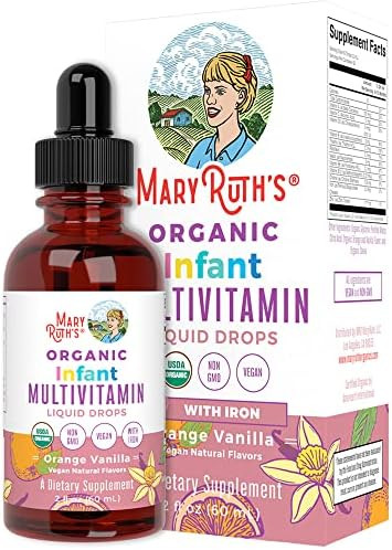 Multivitamin & Multimineral with Iron for Infants by MaryRuth's | USDA Organic | Sugar Free | Liq... | Amazon (US)