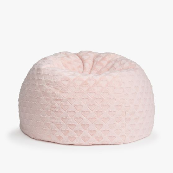 Blush Sweetheart Faux Fur Bean Bag Chair Slipcover Only | Pottery Barn Teen