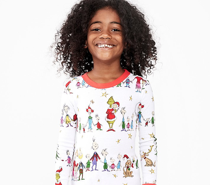 Dr. Seuss's The Grinch™ Organic Pajama Set | Pottery Barn Kids
