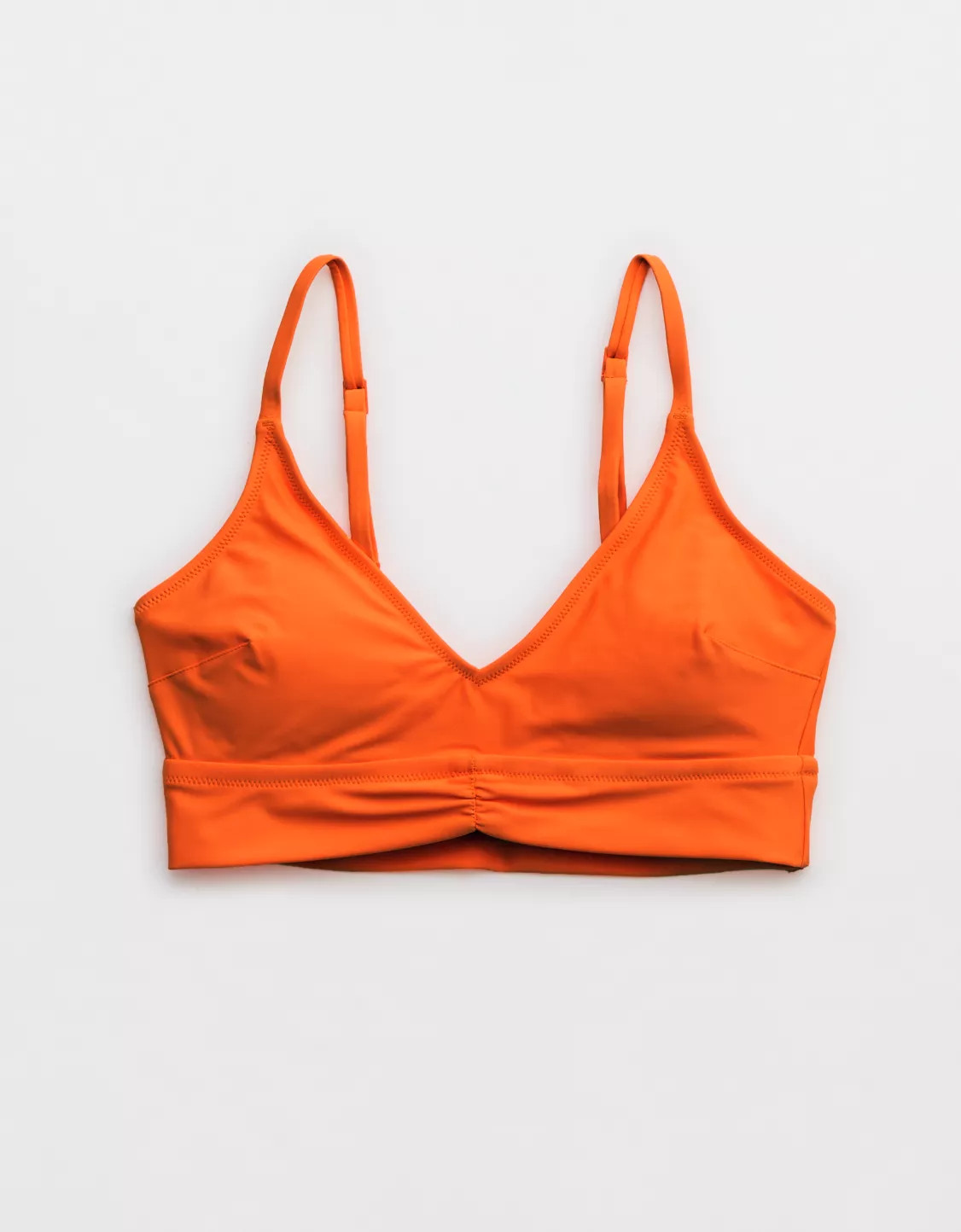 Aerie Ruched Longline Bikini Top | American Eagle Outfitters (US & CA)