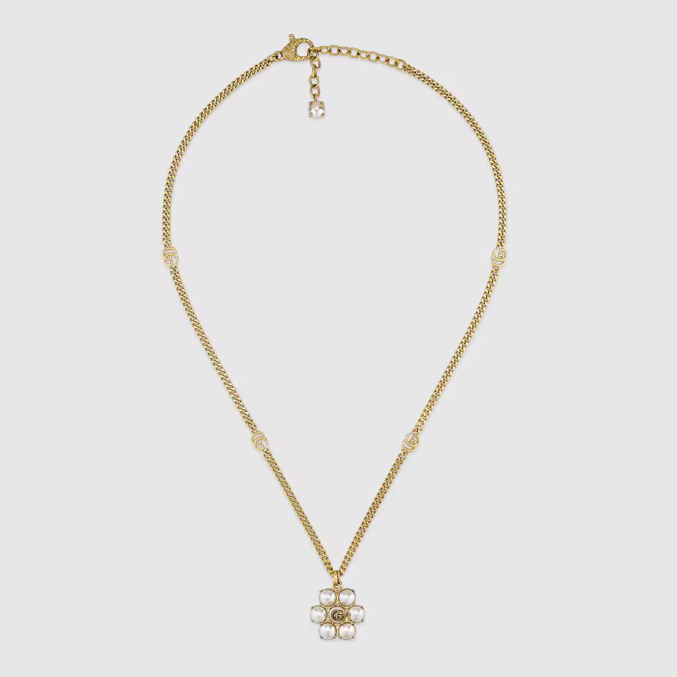 Gucci Pearl Double G necklace | Gucci (US)