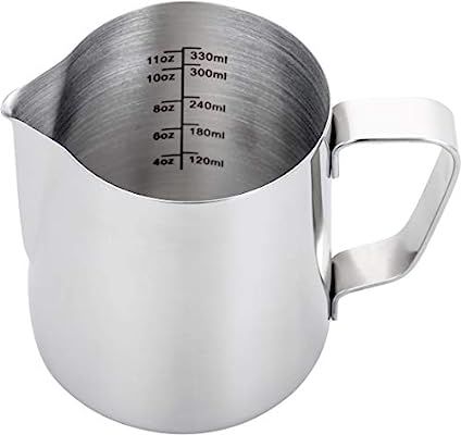 Espresso Steaming Pitcher 12 oz,Espresso Milk Frothing Pitcher 12 oz,Coffee Milk Frothing Cup,Cof... | Amazon (US)