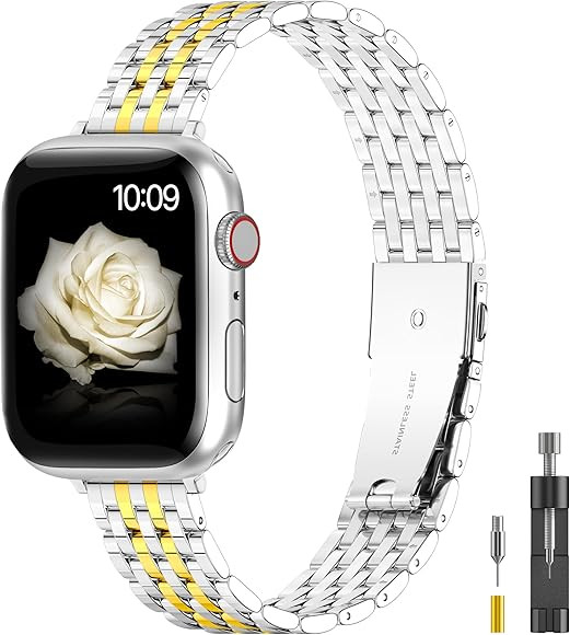 for Apple Watch Band 38mm 40mm 41mm 42mm 44mm 45mm Series 9 8 7 6 5 4 3 2 1 SE SE2 Women and Men,... | Amazon (US)
