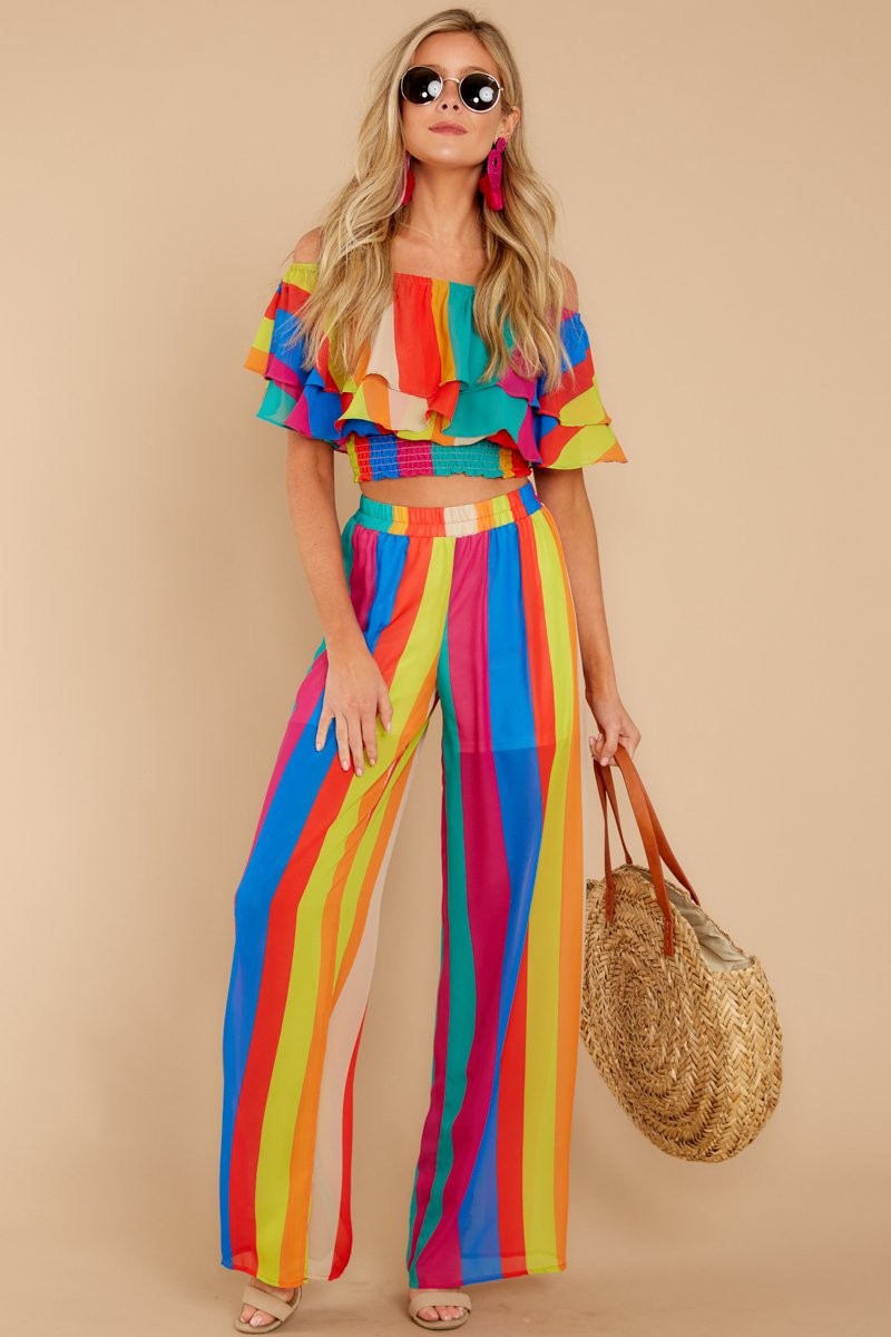 Three Times Two Piece Set In Way Up High | Red Dress 