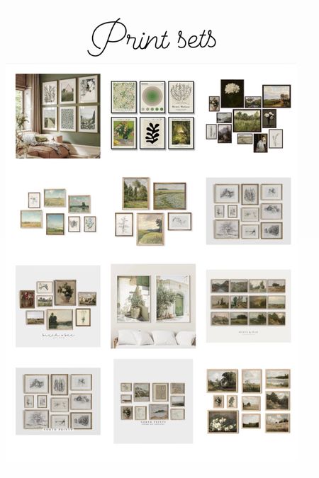 Vintage wall art decor - Vintage Prints! 
(Note some come as prints not framed, some are downloads you print yourself) 

#LTKfindsunder50 #LTKhome #LTKeurope