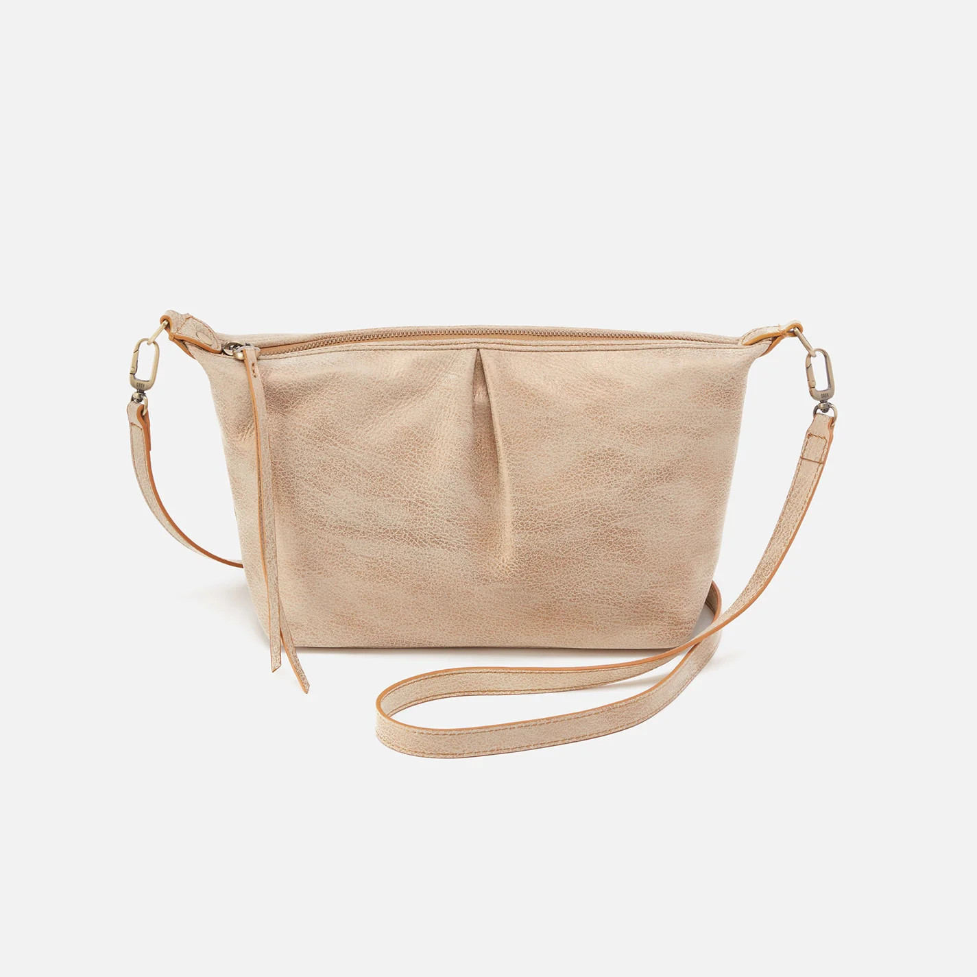 Kirby Crossbody in Metallic Leather - Gold Leaf | HOBO Bags