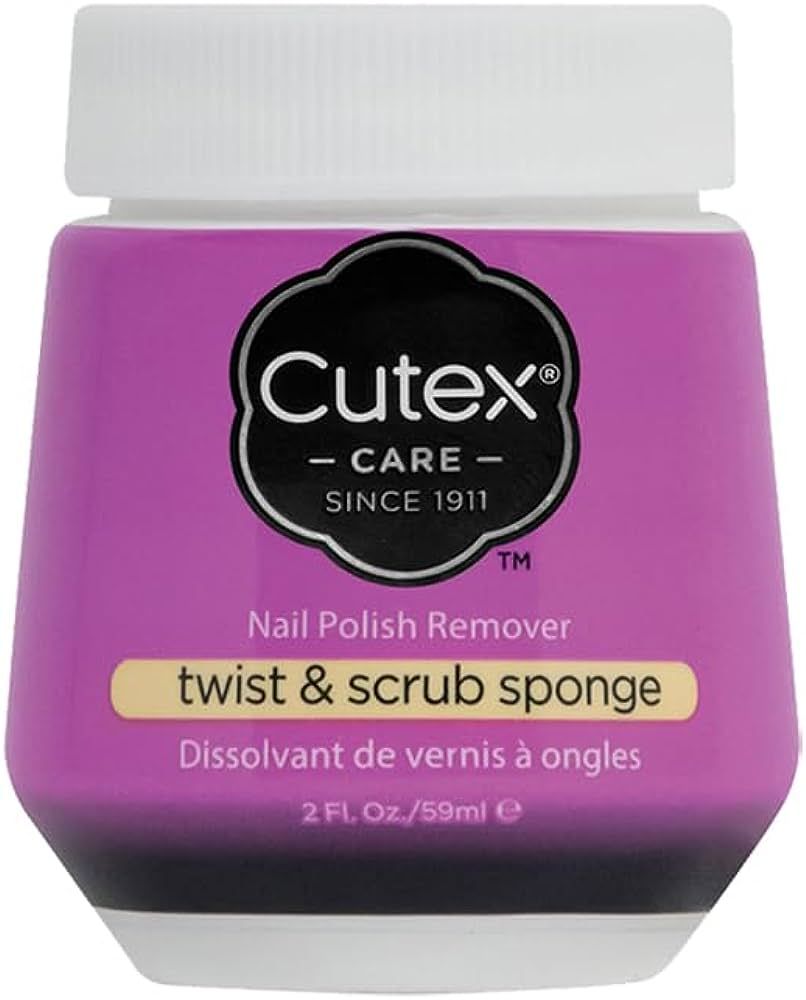Cutex Twist & Scrub Remover Jar, 2 fl oz (59 ml) | Amazon (US)