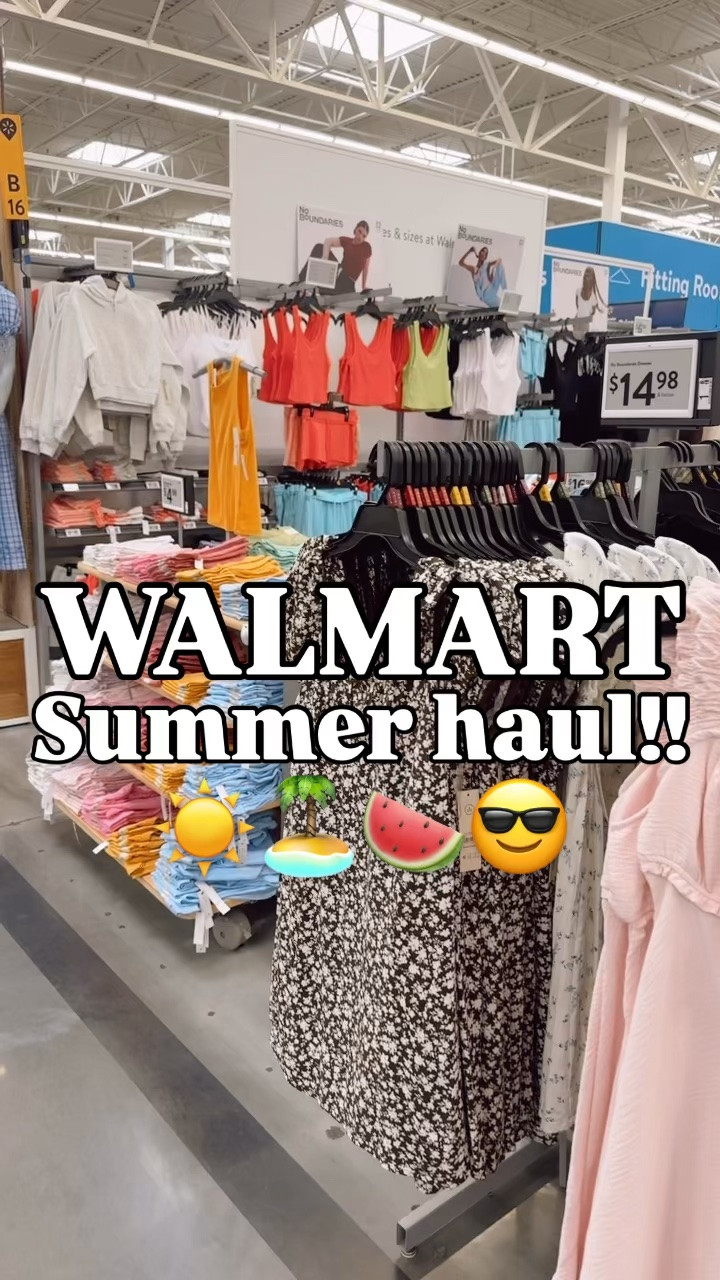 The Summer section is so bright & fun!! ☀️ What pieces are you snagging?!

Walmart haul
Tanks
Shorts
Dresses
Bags
Skirts
Athleisure 
Skort 
Tops

#walmartpartner #summerstyle #affordablefashion #everydaystyle #walmarthaul