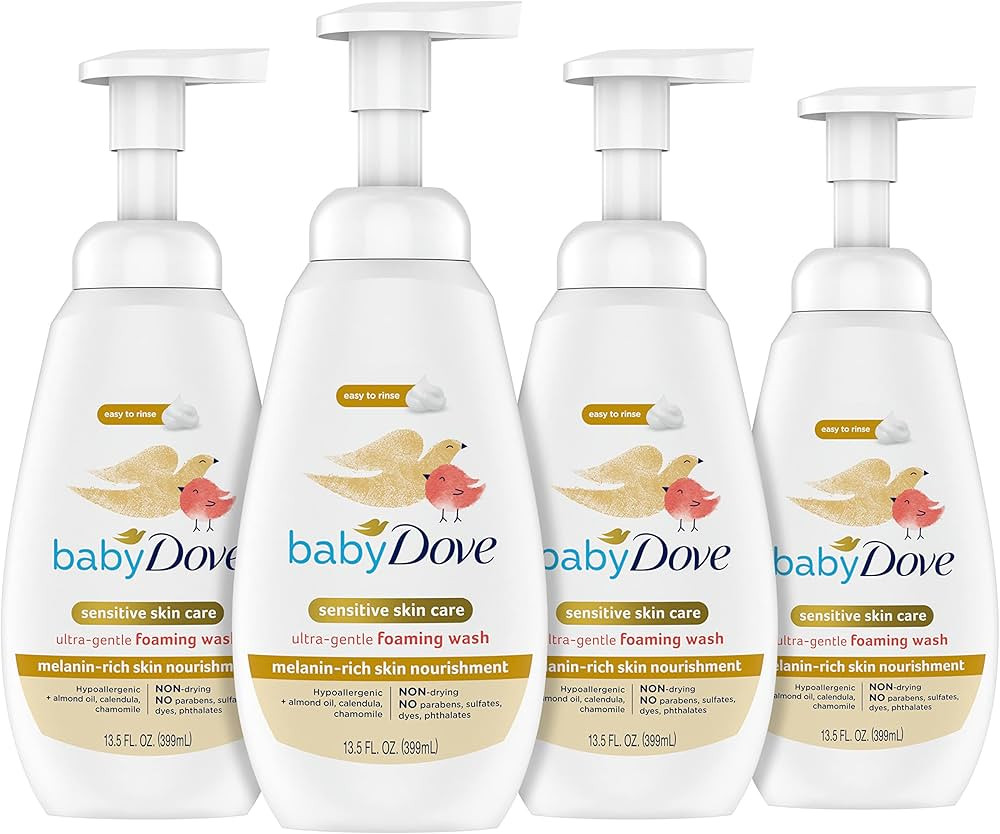 Baby Dove Baby Foaming Wash Melanin-Rich Skin Nourishment 4 Count Moisturizes Melanin-Rich Skin U... | Amazon (US)