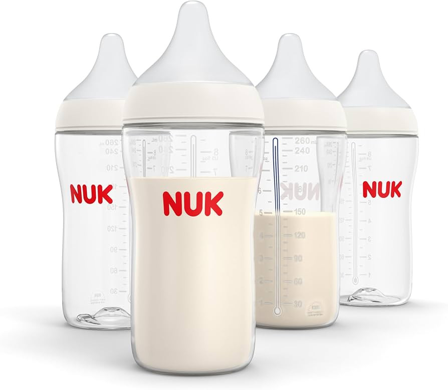 NUK Perfect Match 2-in-1 Natural and Anti-Colic Bottle with Medium Flow, Wide, Adaptable Nipple, ... | Amazon (US)