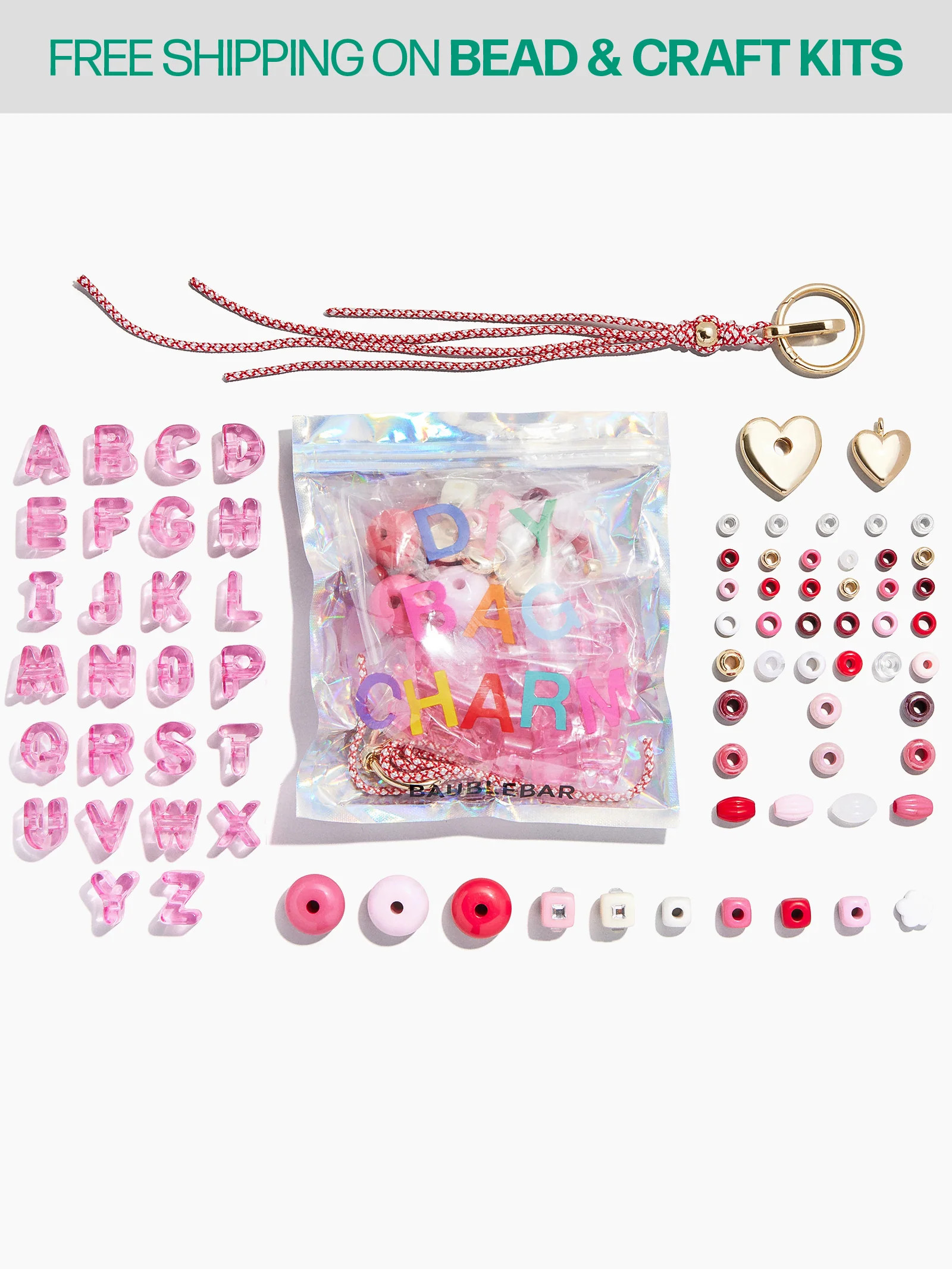 The Mini Custom Bead Kit - Heart | BaubleBar