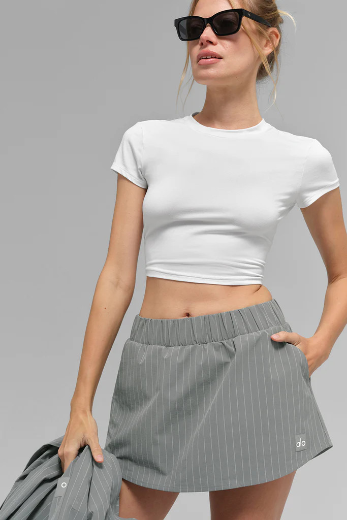 Pinstripe Daylight Mini Skirt | Alo Yoga (US)