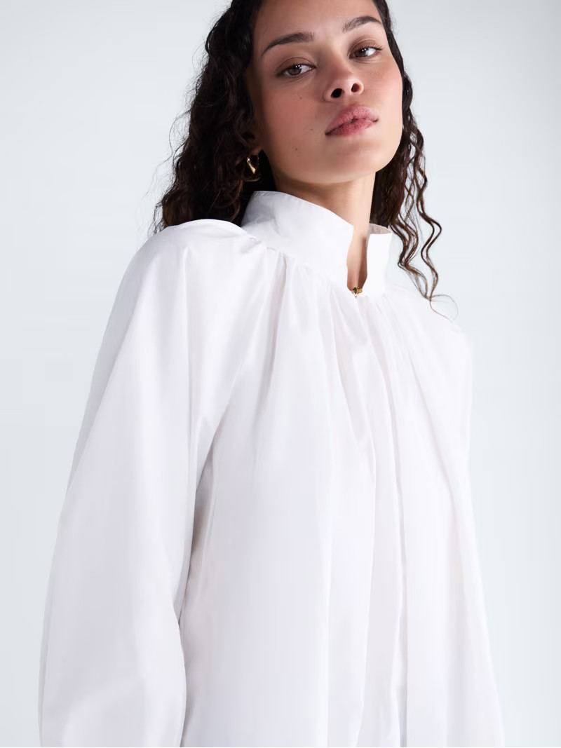 Scoop Women's and Women's Plus Flowy Volume Cotton Blouse, Sizes XS-4X | Walmart (US)
