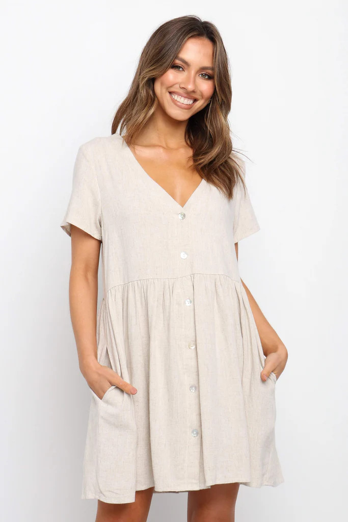Jessy Dress - Beige | Petal & Pup (US)