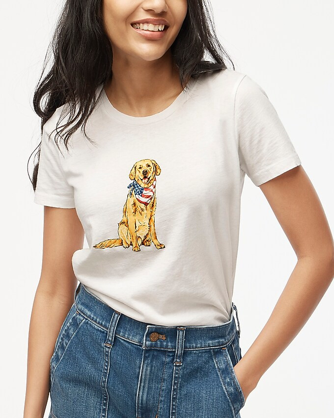 Patriotic dog graphic collector's tee | J.Crew Factory
