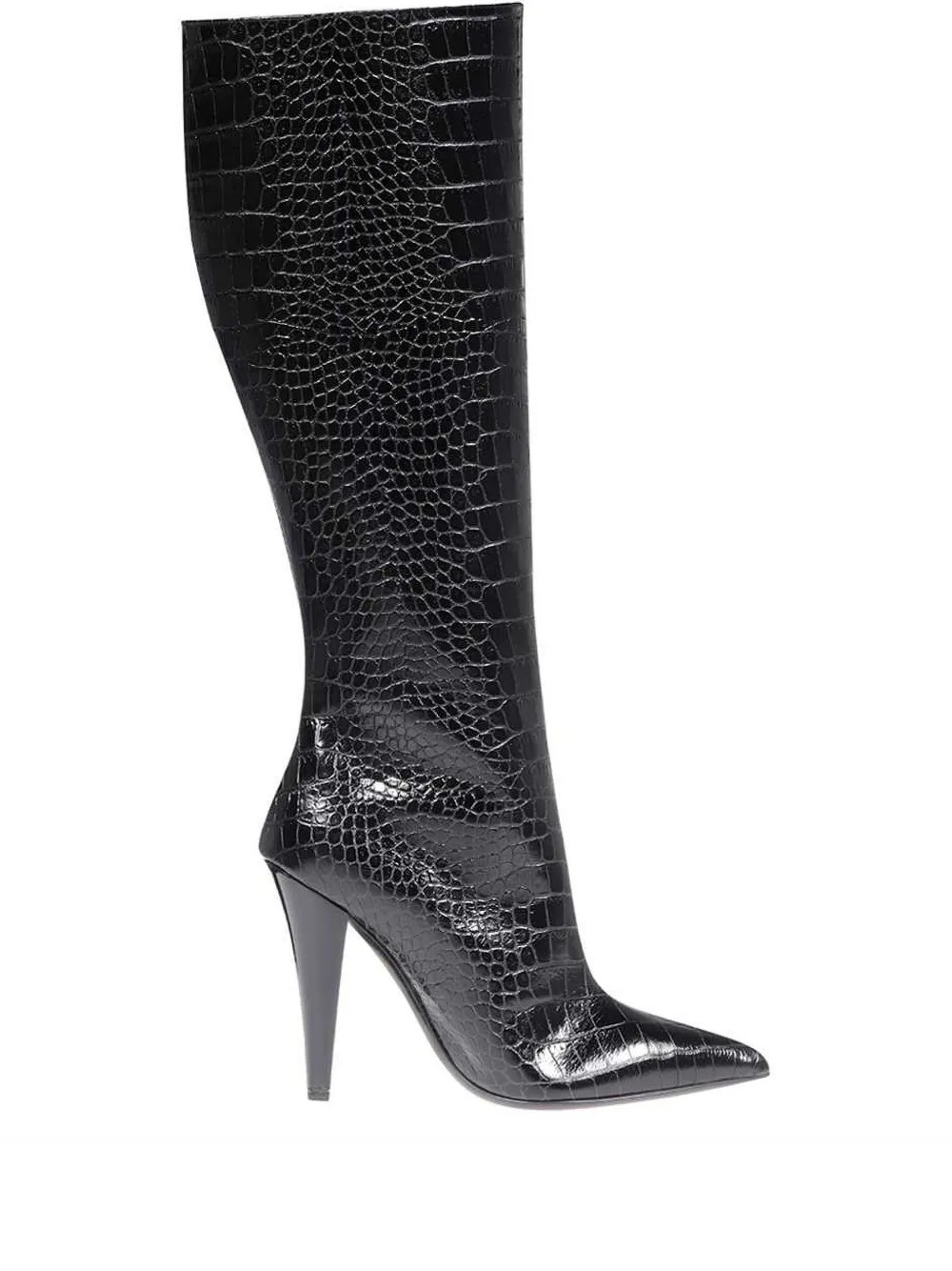 TOM FORD 110mm leather high boots - Black | Farfetch Global