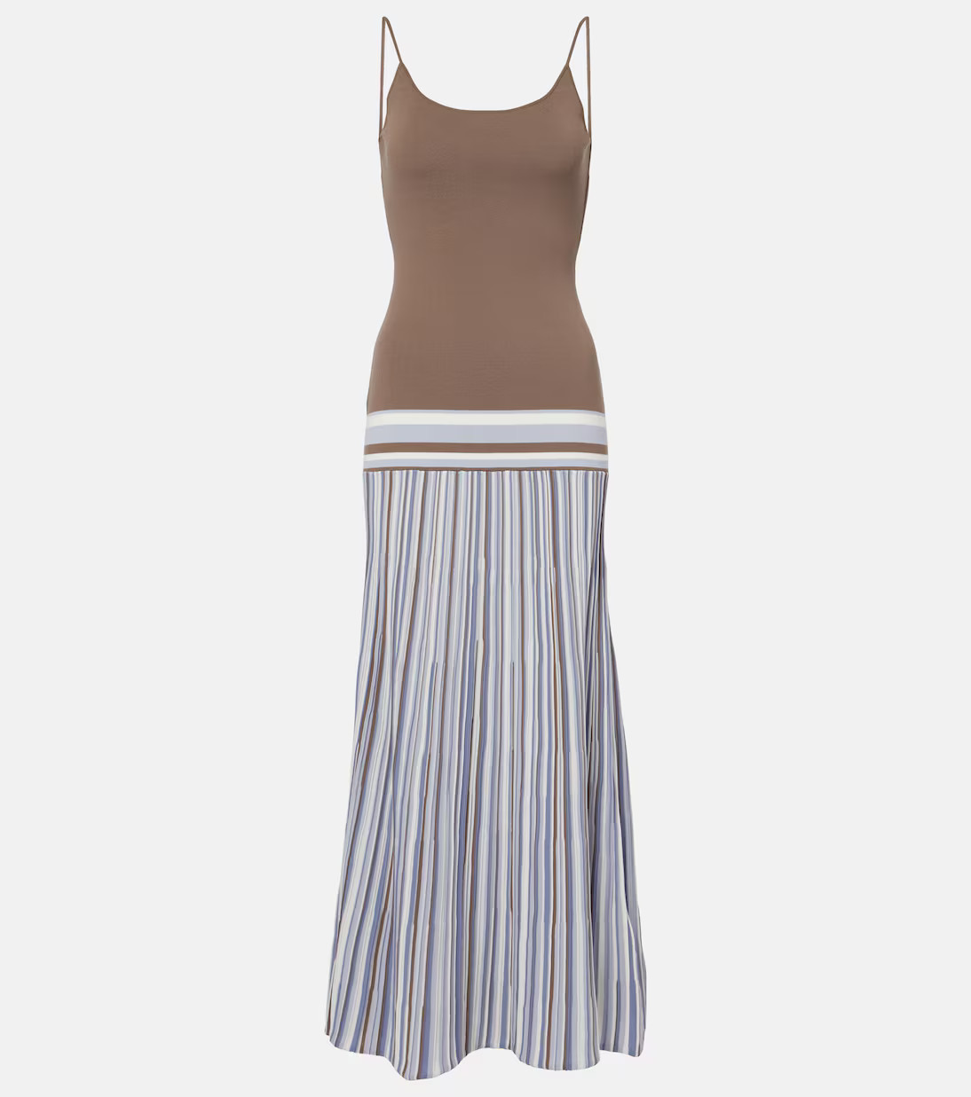 Citara striped cotton-blend maxi dress | Mytheresa (UK)