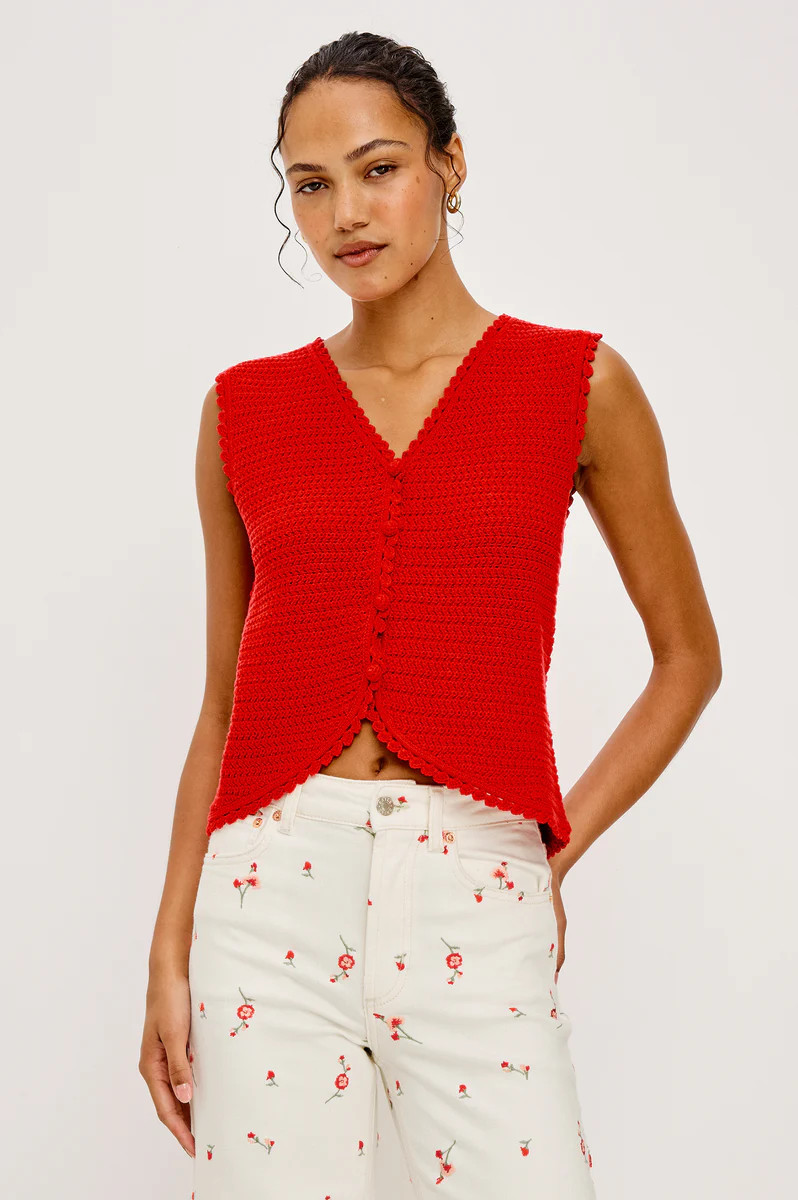 CALYPSO VEST - SCARLET | Rails