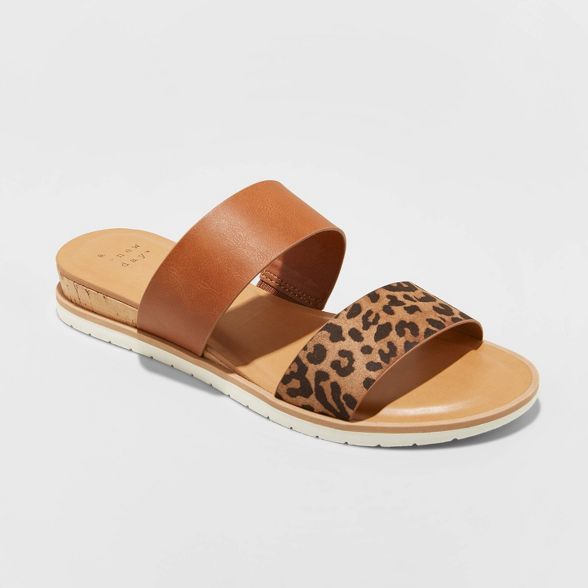 Women's Coco Two Band Slide Sandals - A New Day™ | Target