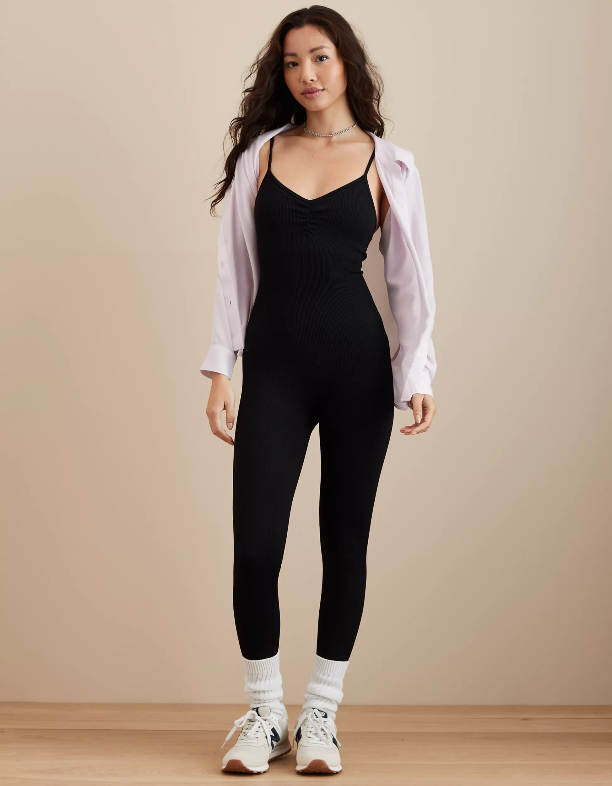 AE Seamless Knit Rib Jumpsuit | American Eagle Outfitters (US & CA)