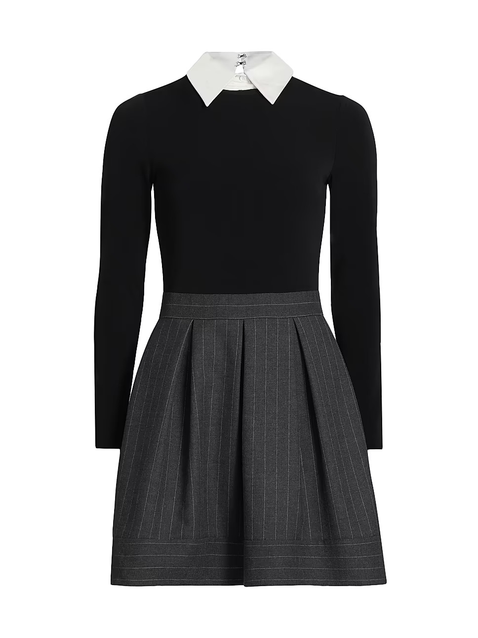 Chara Pinstripe Long-Sleeve Minidress | Saks Fifth Avenue