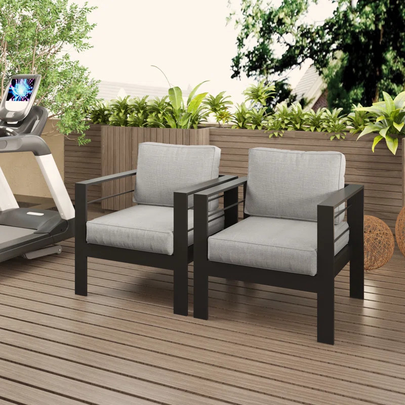 2 Piece Patio Aluminum Chair | Wayfair North America