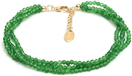 Gempires Natural Multi Strand Beaded Bracelets Lightweight Handmade Gemstone Jewelry Hypoallergen... | Amazon (US)