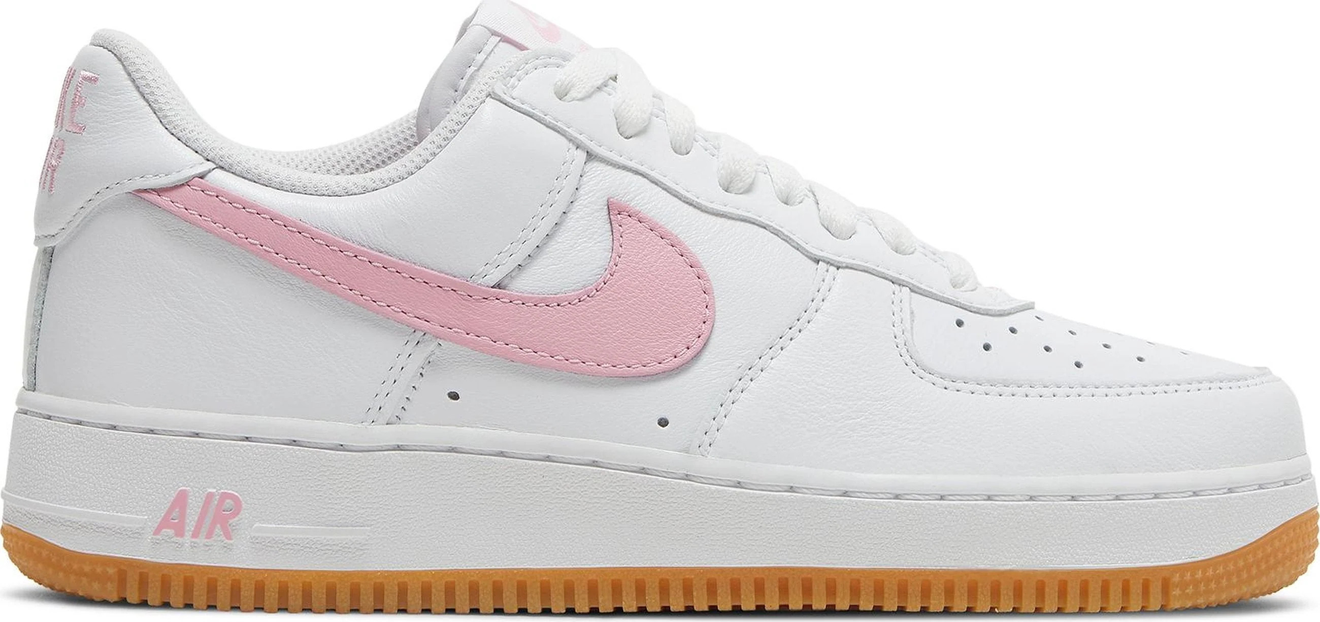 Nike Men's Air Force 1 Low Retro 'Color Of The Month Pink' - Dm0576-101 - White/Pink/Gum Yellow/Metallic Gold / 8.5 | Zulily