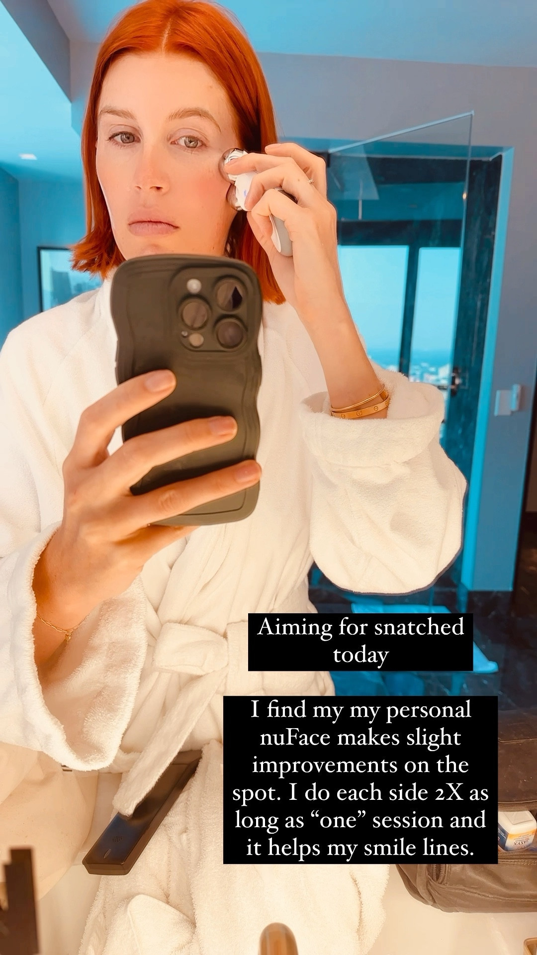 I got a new face facial in Mexico at the Palmia and it was a pretty big investment. I realized that the tool they were using was available for personal at home use and so I researched and invested in this one. I can see slight results each time that I use it and it especially helps my smile lines. It’s an easy tool to use in bed at night or in the morning and takes a couple minutes on each side.

#LTKCon #LTKbeauty #LTKGiftGuide