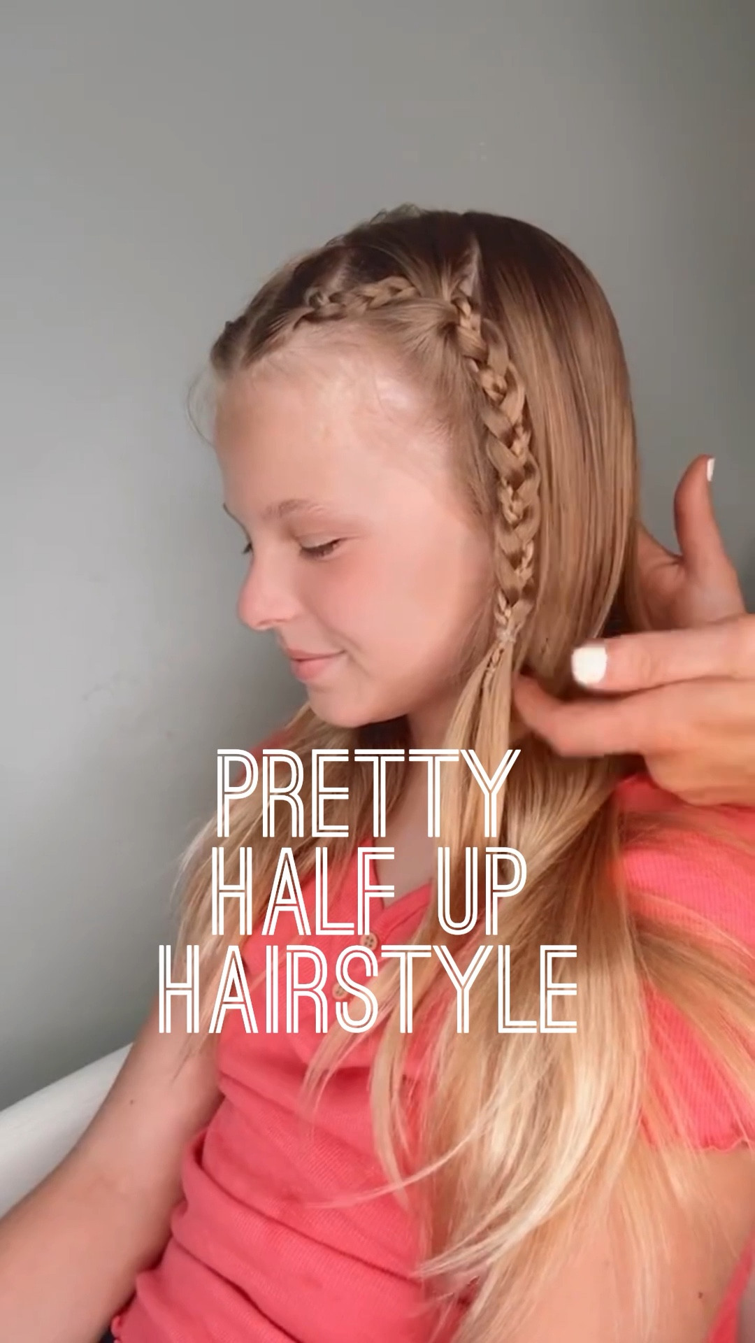 PRETTY HALF UP HAIRSTYLE 🩷 I love this cute one for my daughter! It’s a keeper! Sharing my fave hair products with you!! Follow us for daily hairstyles. 

#LTKBeauty