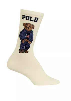 Polo Ralph Lauren Women's Americana Bear Crew Socks | Belk