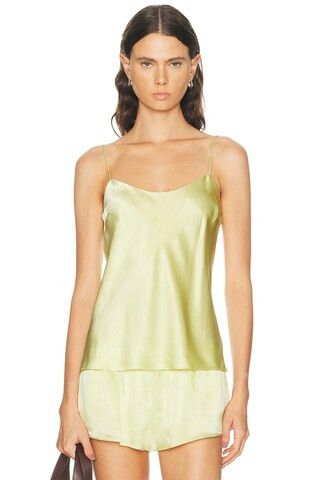 EAVES Loretta Silk Cami in Yellow | FWRD 