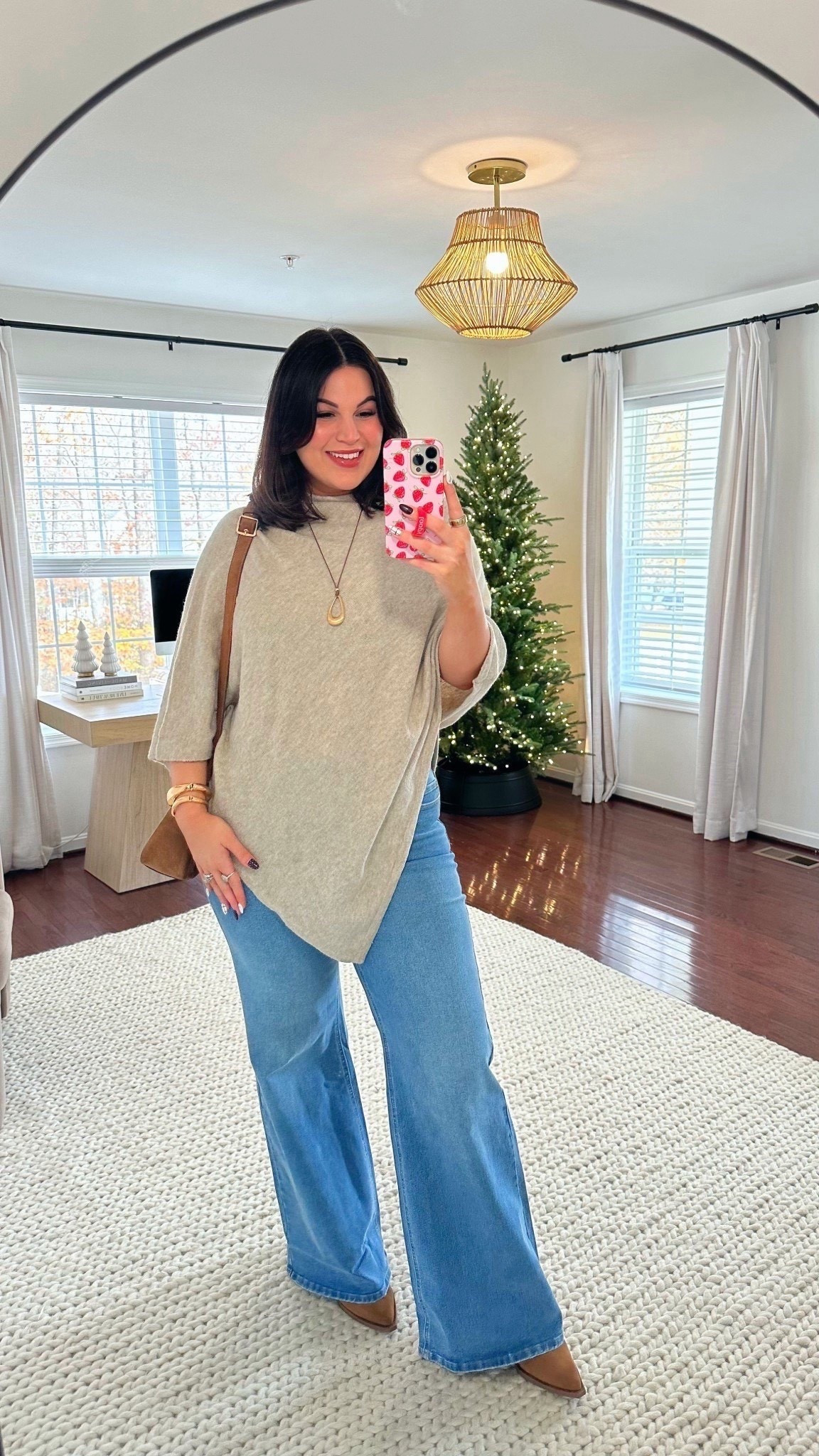 Midsize outfit idea from Walmart! 

Bra - 38D *use code KELLYELIZ-THP3CHFQ to save at Honey Love 
Panties - XL 
Poncho - large/xl
Jeans - 14L 
Boots - 10 


#LTKMidsize #LTKSeasonal #LTKootd