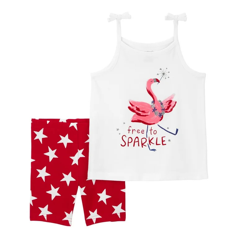 Carter's Child of Mine Toddler Girl Short Set, Sizes 12M - 5T - Walmart.com | Walmart (US)