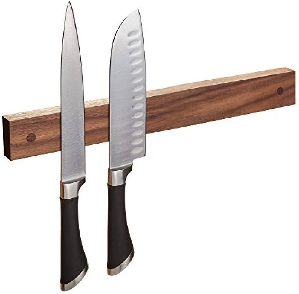 wooDsom Powerful Magnetic Knife Strip, Holder Made in USA (Walnut, 14 inches) | Amazon (US)