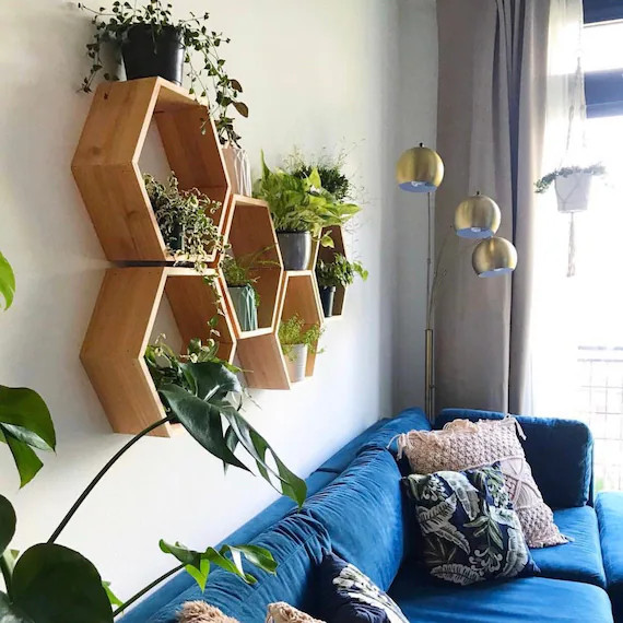 Set of 5 Large 5.5 Deep Hexagon Shelves Honeycomb | Etsy | Etsy (US)