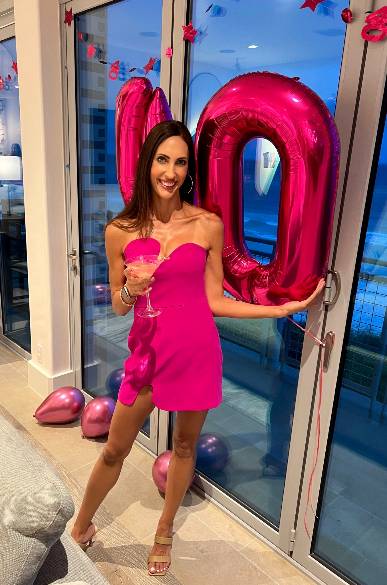 Celebrated 40 last night with sparky drinks, all things pink and the most beautiful friends a girl could ask for! 
🩷🎂💕🎂🩷
Party dress
Wedding Guest Dress
Girls night dress
Pink mini dress 

#LTKStyleTip #LTKOver40 #LTKParties