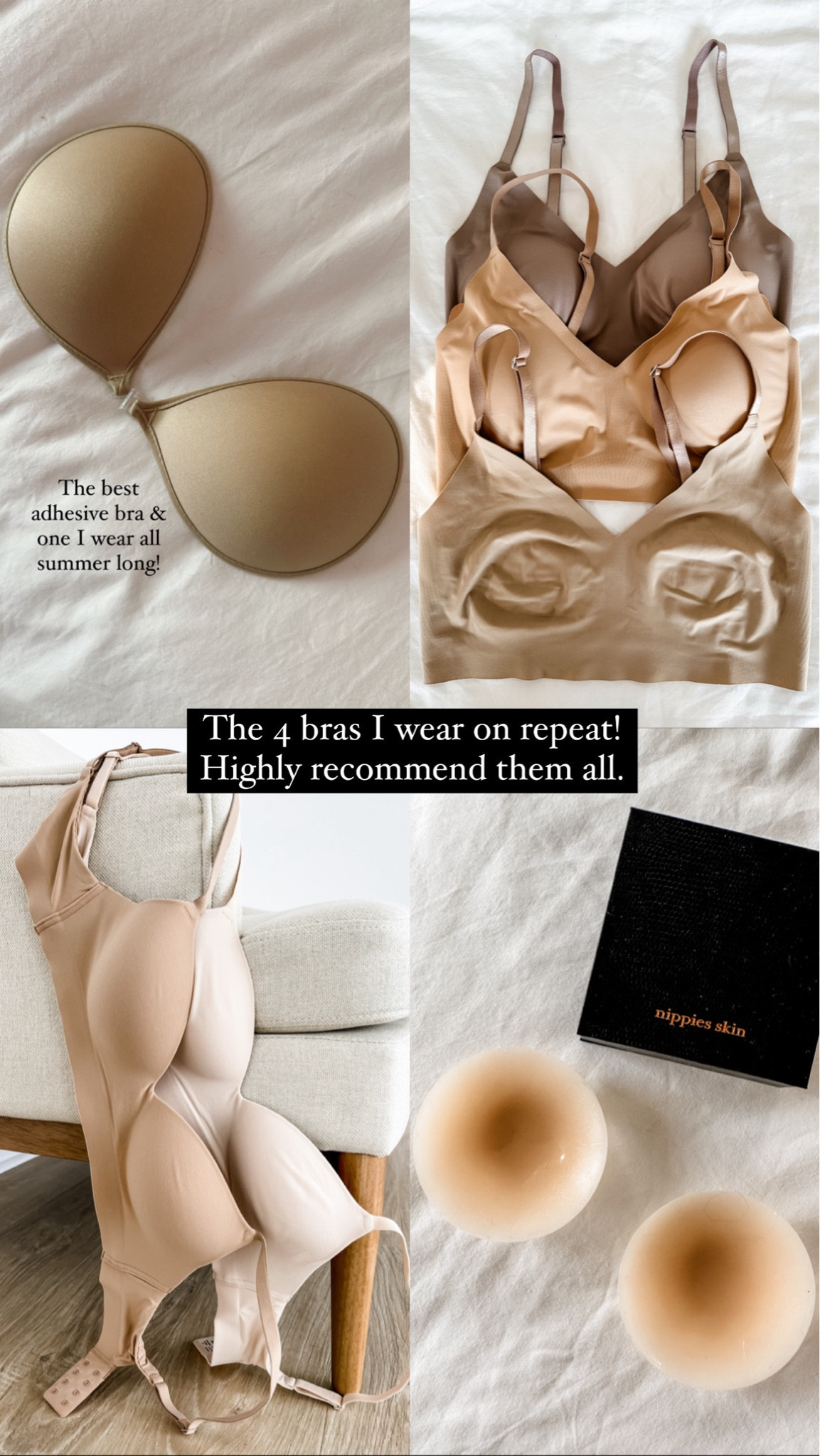 My go-to bras!

Loverly Grey, bra recs, bras, wireless bra, lounge bra, adhesive bra, nippies, nipple covers, comfortable bras

#LTKStyleTip