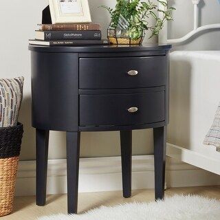 Aldine 2-drawer Oval Wood Accent Table by iNSPIRE Q Bold - Espresso | Bed Bath & Beyond