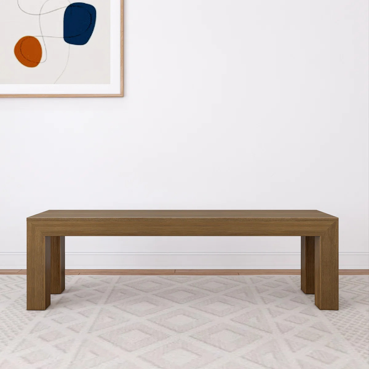 Linzy Modern Wood Bench | Wayfair North America